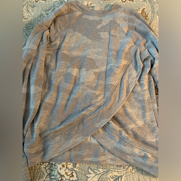 Grey Camo Athleta Girl Pullover - Picture 3 of 4